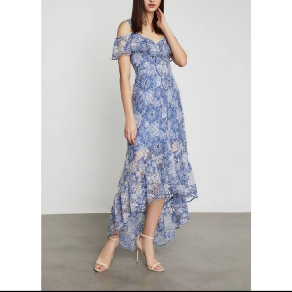 **NWT**Bcbgmaxazria Dresses | Debbie Foral Lace High Low Dress **NWT**